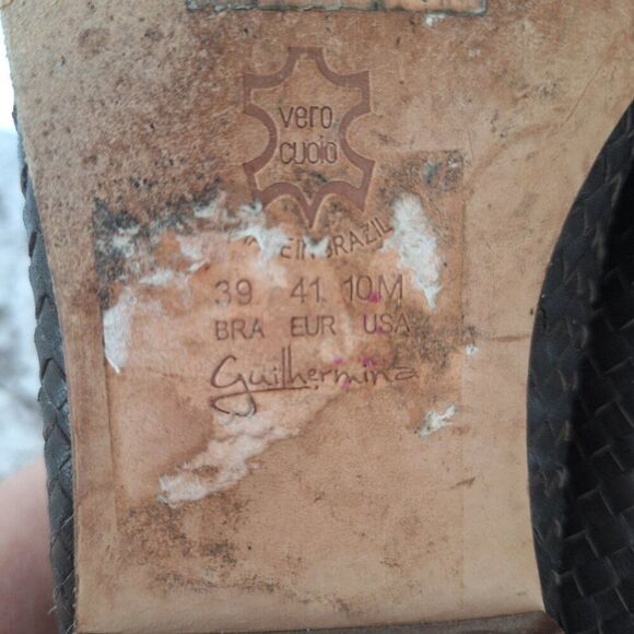 Anthropologie’s Guilhermina Tessia Brown  Leather Booties size 10 - Picture 8 of 8